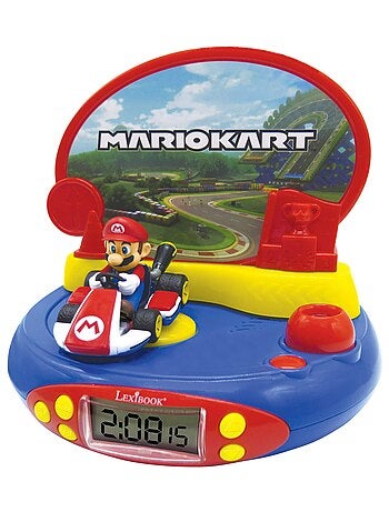 Orologio con proiettore di personaggi di Mario Kart 3D con suoni del videogioco