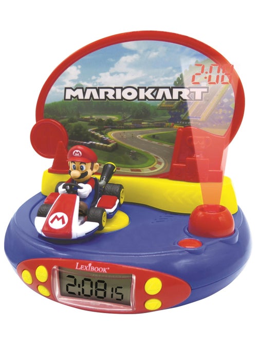 Orologio con proiettore di personaggi di Mario Kart 3D con suoni del videogioco - Kiabi