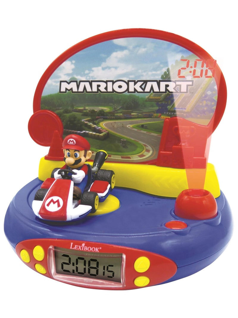 Orologio con proiettore di personaggi di Mario Kart 3D con suoni del videogioco Blu - Kiabi