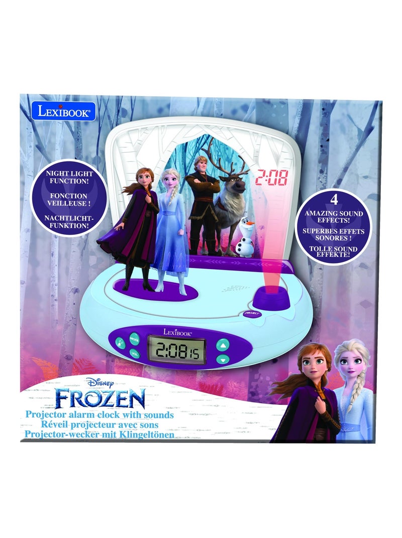 Orologio con proiettore Disney Frozen II con suoni Blu - Kiabi