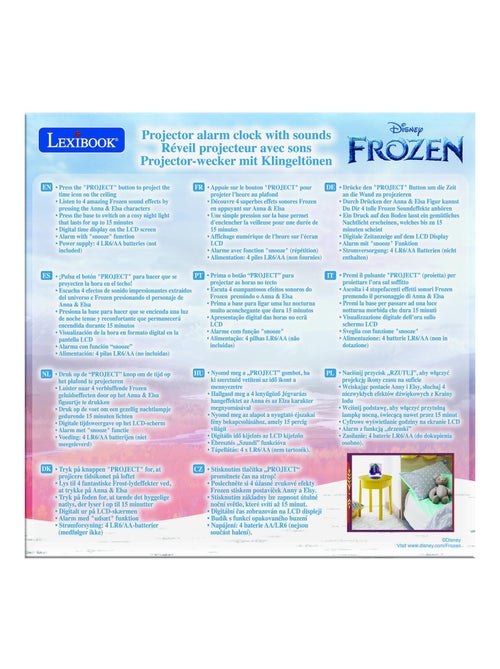 Orologio con proiettore Disney Frozen II con suoni - Kiabi