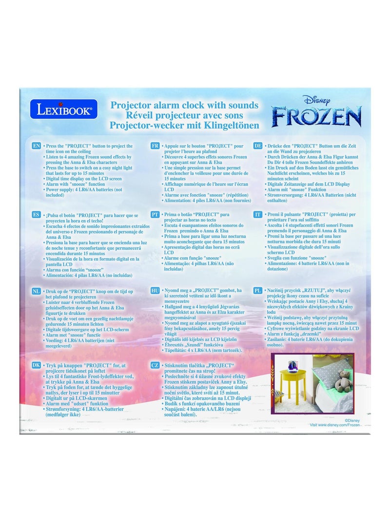 Orologio con proiettore Disney Frozen II con suoni Blu - Kiabi