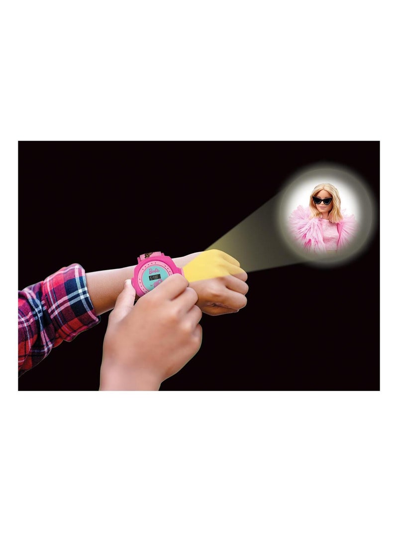 Orologio da proiezione digitale Barbie con 20 immagini da proiettare Rosa - Kiabi