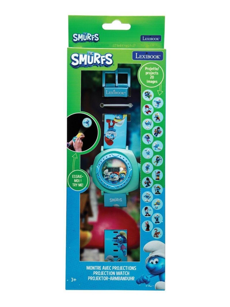 Orologio da proiezione digitale dei Puffi con 20 immagini da proiettare Blu - Kiabi