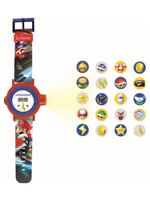 Orologio da proiezione digitale Mario Kart con 20 immagini da proiettare - Kiabi