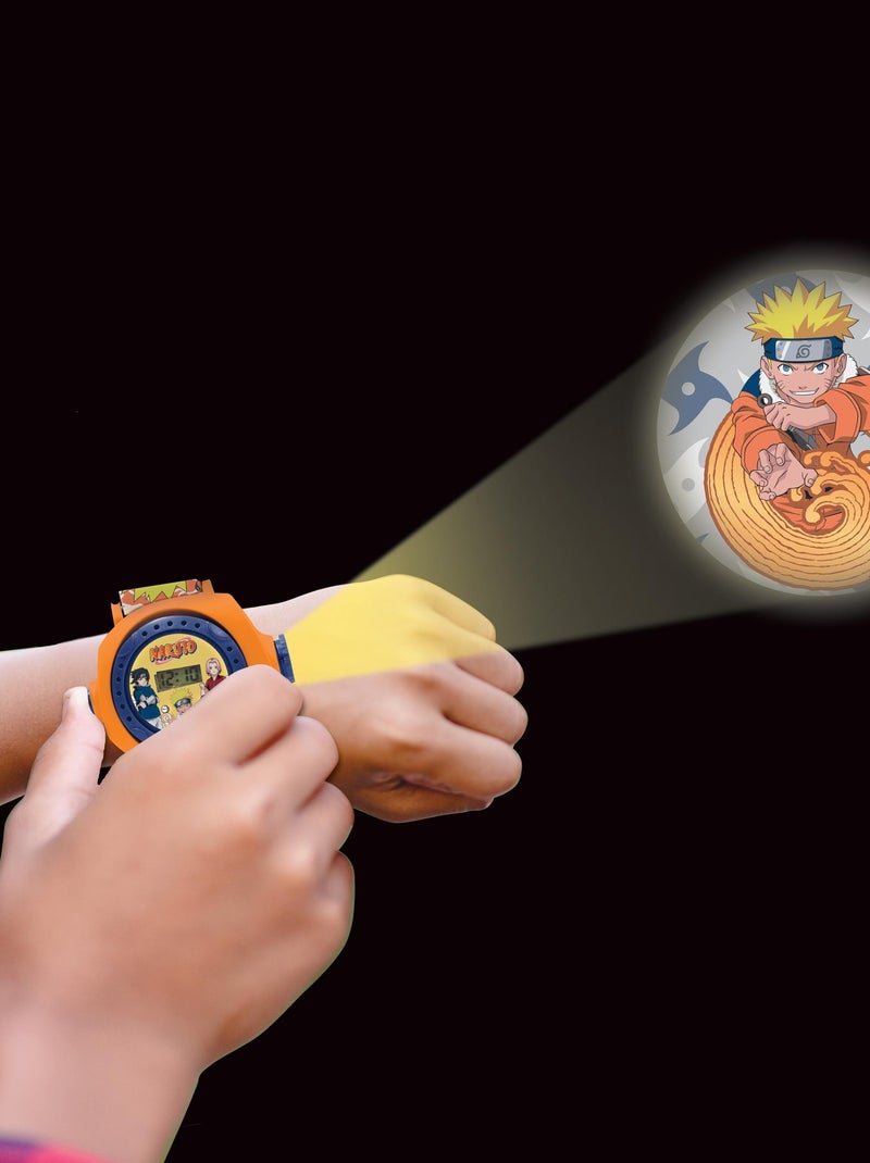 Orologio da proiezione digitale Naruto con 20 immagini da proiettare Arancione - Kiabi
