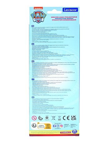 Orologio da proiezione digitale Paw Patrol con 20 immagini da proiettare