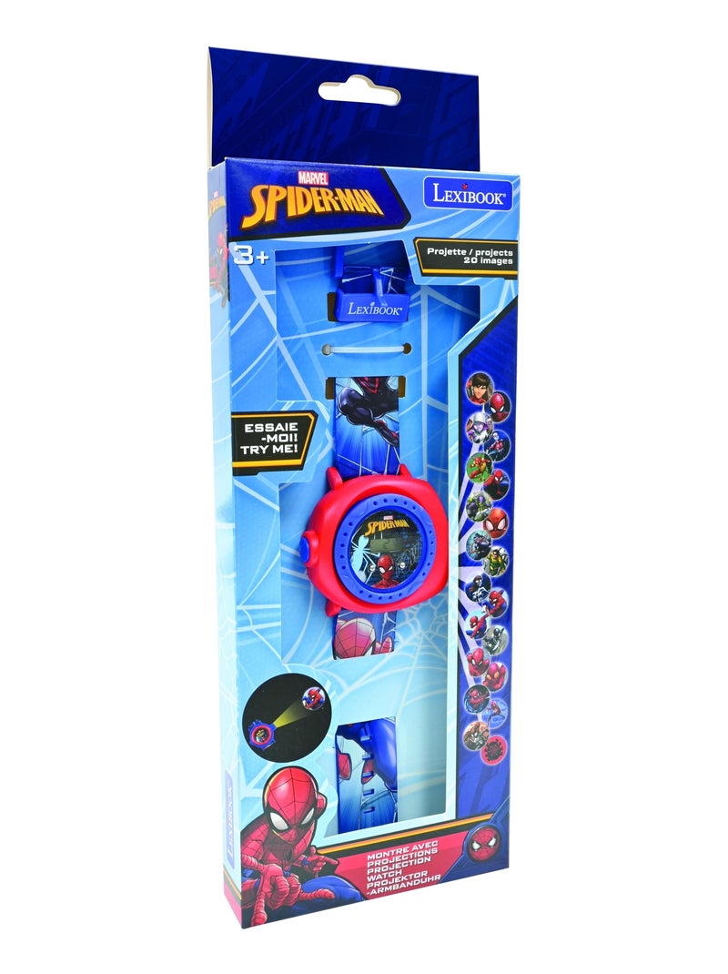 Orologio da proiezione digitale SpiderMan con 20 immagini da proiettare Blu - Kiabi