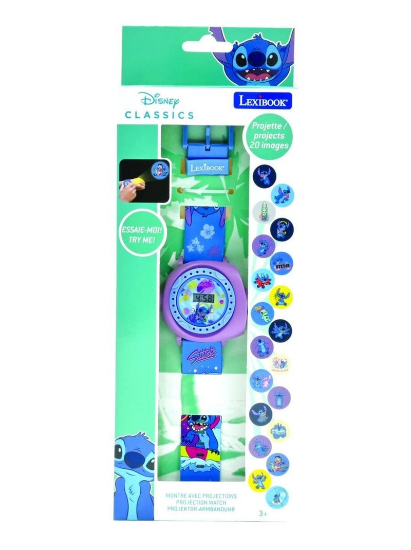 Orologio da proiezione digitale Stitch con 20 immagini da proiettare Blu - Kiabi