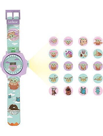 Orologio digitale con proiezione di 20 immagini, design Grogu dell'universo Star Wars