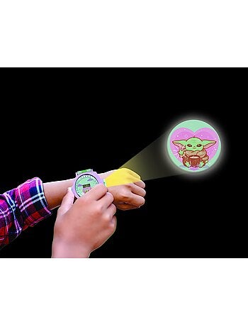 Orologio digitale con proiezione di 20 immagini, design Grogu dell'universo Star Wars