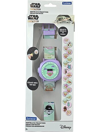 Orologio digitale con proiezione di 20 immagini, design Grogu dell'universo Star Wars