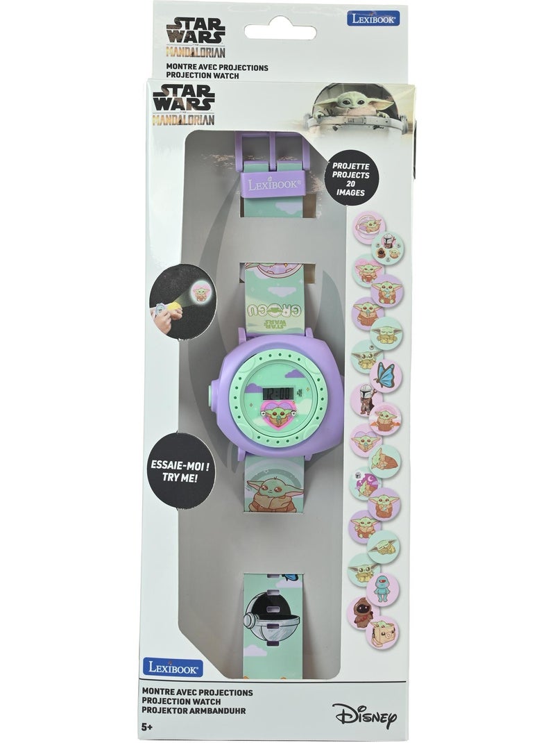 Orologio digitale con proiezione di 20 immagini, design Grogu dell'universo Star Wars Multicolore - Kiabi