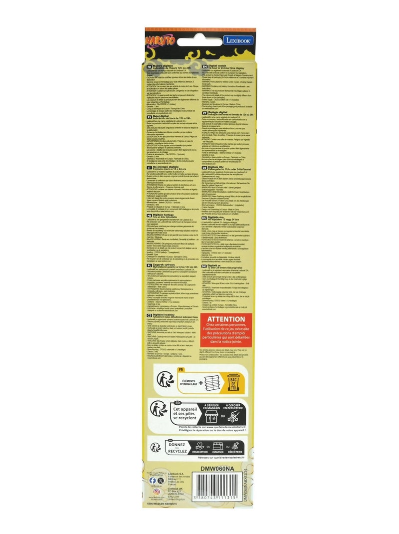 Orologio digitale Naruto LED Arancione - Kiabi