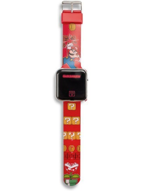 Orologio led cinturino rosso regolabile super mario nintendo - Kiabi Orologio led cinturino rosso regolabile super mario nintendo - Kiabi