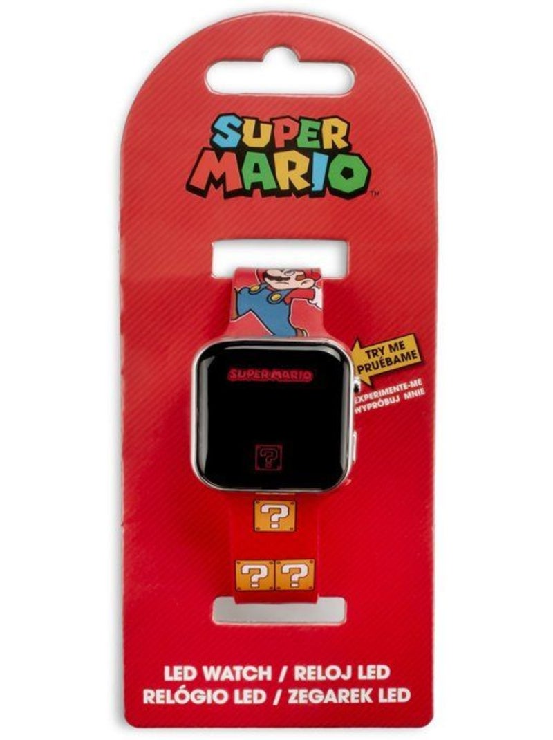 Orologio led cinturino rosso regolabile super mario nintendo Nero - Kiabi