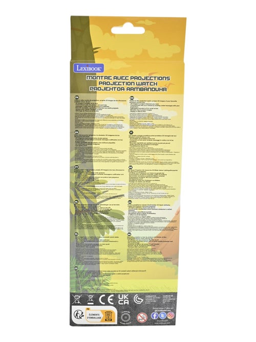 Orologio per proiezioni digitali di dinosauri con 20 immagini da proiettare - Kiabi