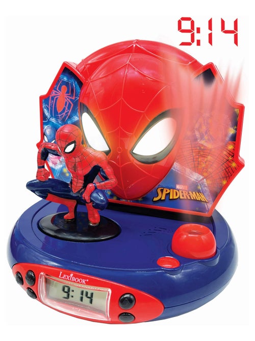 Orologio proiettore 3D SpiderMan con suoni da supereroe - Kiabi