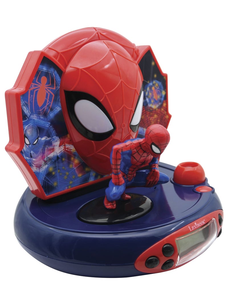 Orologio proiettore 3D SpiderMan con suoni da supereroe Rosso - Kiabi