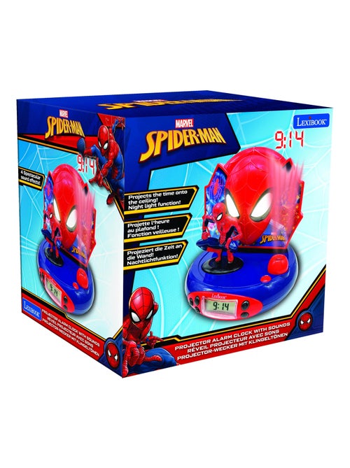 Orologio proiettore 3D SpiderMan con suoni da supereroe - Kiabi