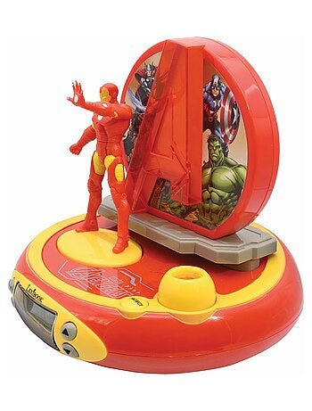 Orologio proiettore Avengers 3D Iron Man con suoni di supereroi