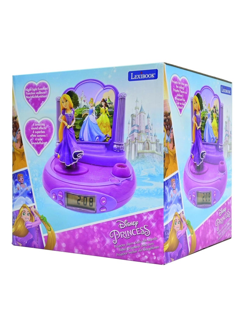 Orologio proiettore Disney principessa Rapunzel con suoni magici Rosa - Kiabi
