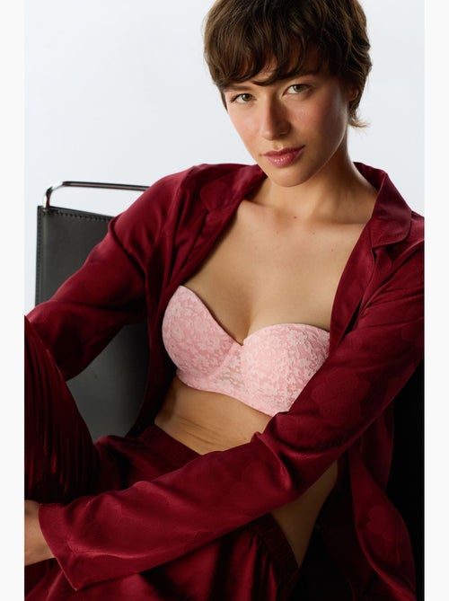 Orquidea set pigiama in raso floreale con camicia e pantaloni, maniche lunghe penti - Kiabi Orquidea set pigiama in raso floreale con camicia e pantaloni, maniche lunghe penti - Kiabi