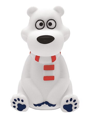 Orso polare design 3D luce notturna tascabile cambia colore Circa 13 cm