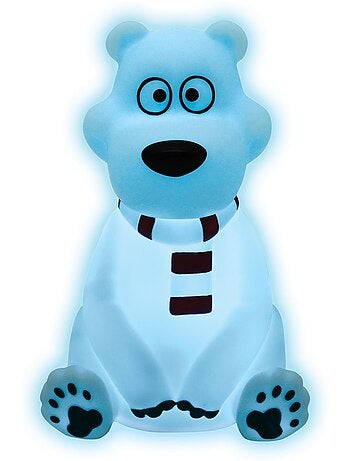 Orso polare design 3D luce notturna tascabile cambia colore Circa 13 cm