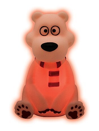 Orso polare design 3D luce notturna tascabile cambia colore Circa 13 cm