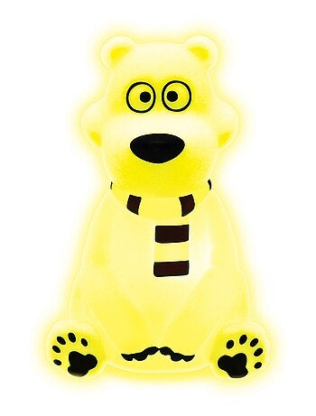 Orso polare design 3D luce notturna tascabile cambia colore Circa 13 cm