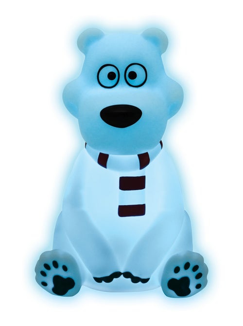 Orso polare design 3D luce notturna tascabile cambia colore Circa 13 cm - Kiabi