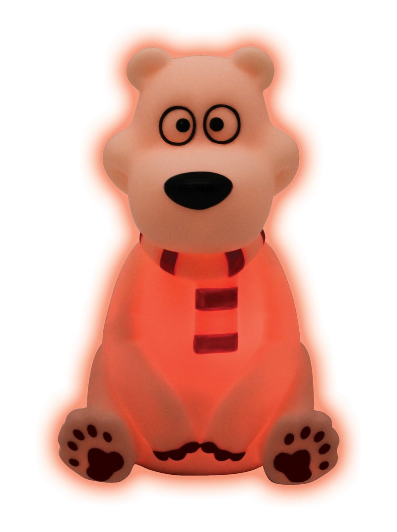 Orso polare design 3D luce notturna tascabile cambia colore Circa 13 cm Bianco - Kiabi