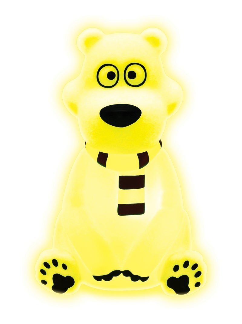 Orso polare design 3D luce notturna tascabile cambia colore Circa 13 cm Bianco - Kiabi