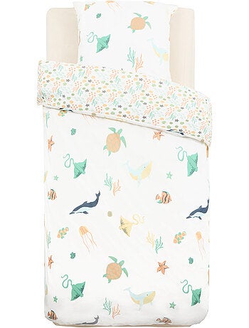 Orta coton 140x200 cm set letto per bambini con animali marini