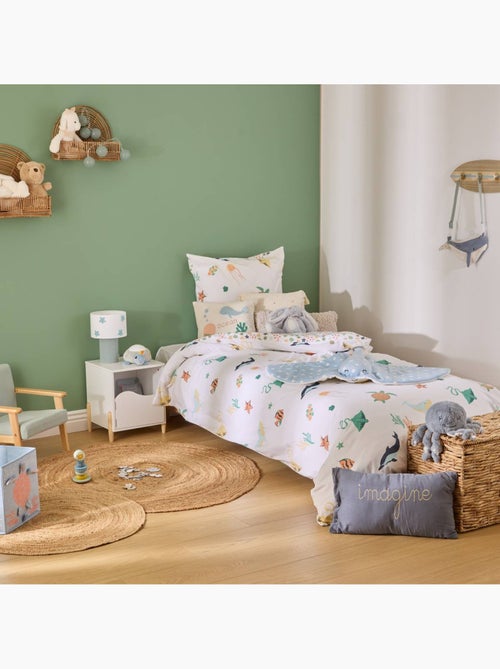 Orta coton 140x200 cm set letto per bambini con animali marini - Kiabi Orta coton 140x200 cm set letto per bambini con animali marini - Kiabi