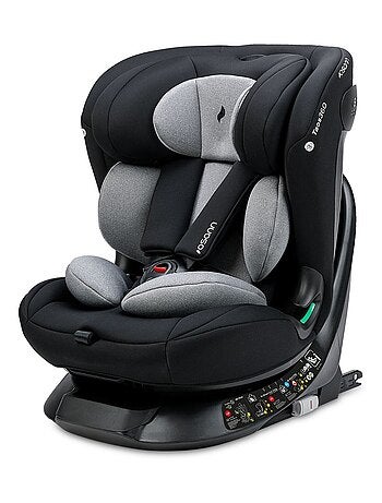 OSANN - Seggiolino auto neonati/bambini Taos360 - 40-150 cm - Da 0 a 12 anni - Gruppo 1/2/3 - Grigio