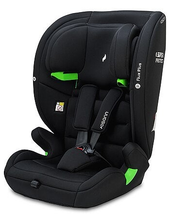 OSANN - Seggiolino auto per neonati/bambini Flux Plus I-Size 76-150 cm - da 15 mesi - Nero/Grigio