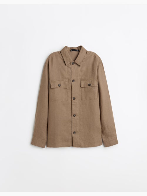 Overshirt 100% lino, MO Fashion - Kiabi