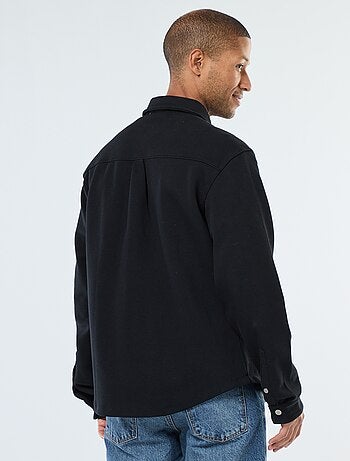 Overshirt con apertura con bottoni a pressione e 2 tasche sul petto