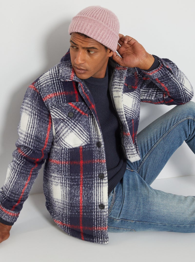 Overshirt in flanella BLU - Kiabi