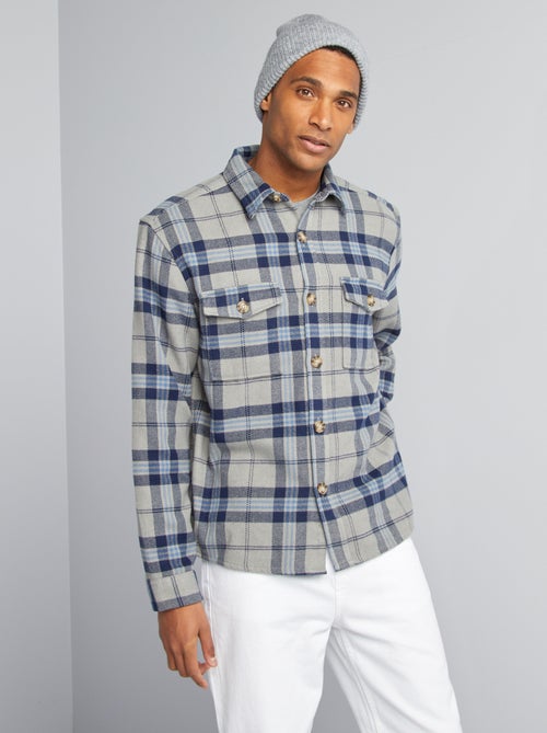 Overshirt in flanella - Kiabi