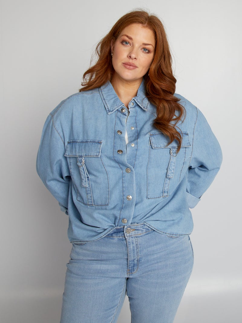 Overshirt in jeans BLU - Kiabi