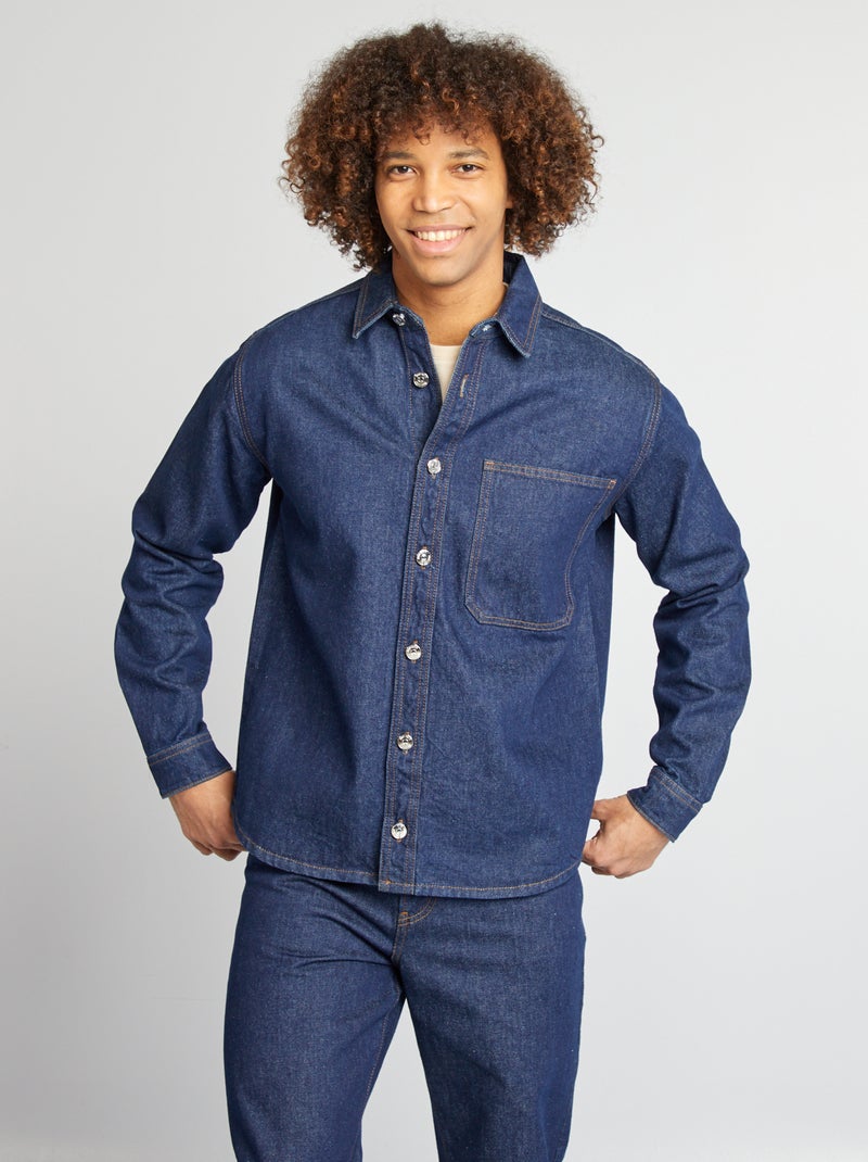 Overshirt in jeans BLU - Kiabi