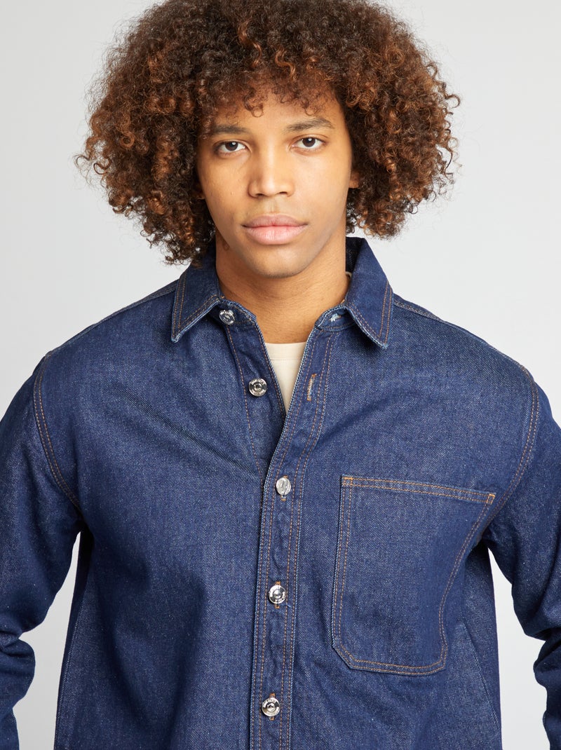 Overshirt in jeans BLU - Kiabi