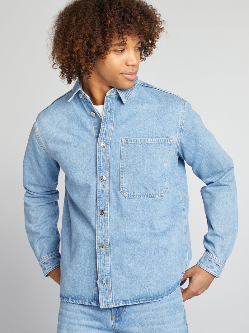 Overshirt in jeans BLU - Kiabi