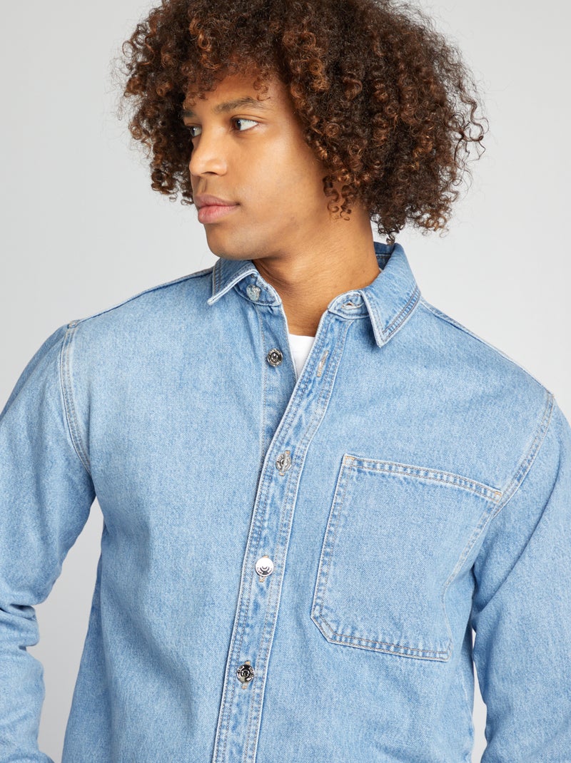 Overshirt in jeans BLU - Kiabi