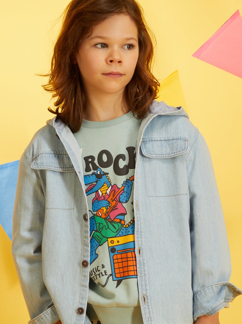 Overshirt in jeans BLU - Kiabi