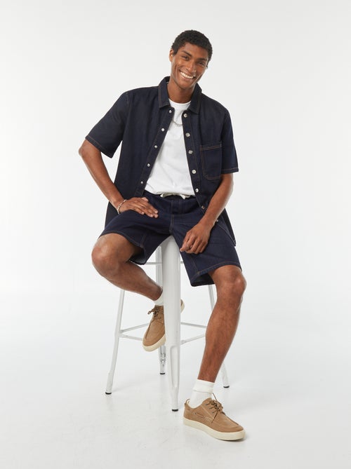 Overshirt in jeans con tasca - Kiabi