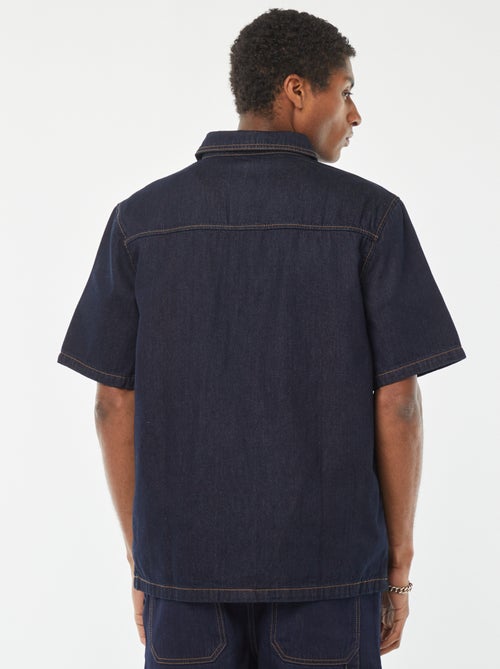 Overshirt in jeans con tasca - Kiabi